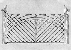 Эскиз для кованых ворот