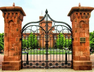 Кованые ворота замка